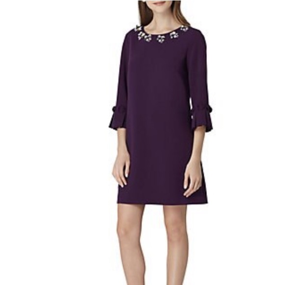 Tahari Dresses & Skirts - NWT Tahari Purple Embellished Bell Sleeve Dress Tahari Dresses & Skirts - NWT Tahari Purple Embellished Bell Sleeve Dress